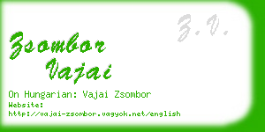 zsombor vajai business card